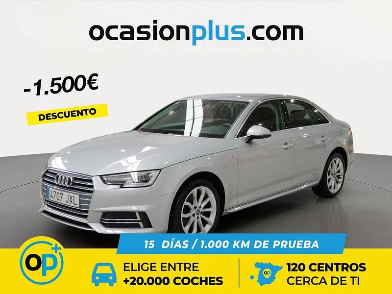 Usado Audi A4 S-Line 150 CV (110 kW) 2017 Gris Berlina