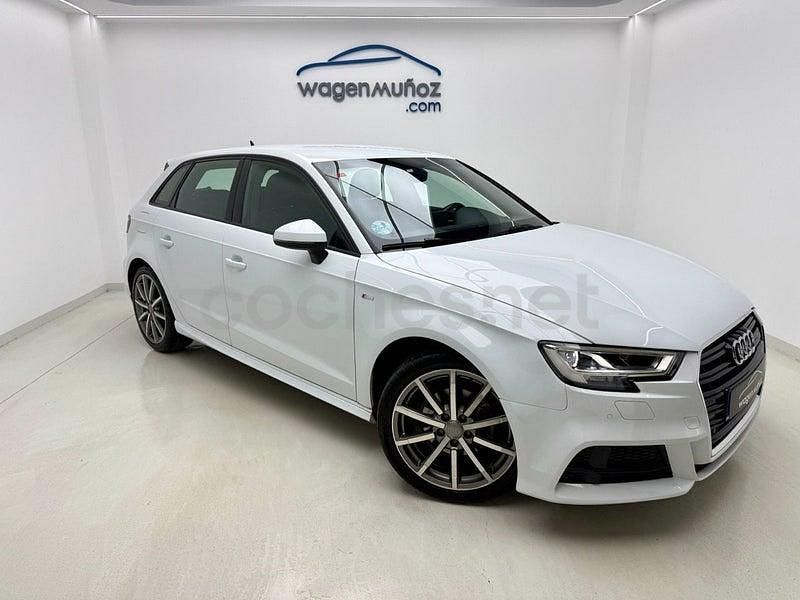 Usado Audi A3 S-Line 116 CV (85 kW) 2019 Blanco Berlina