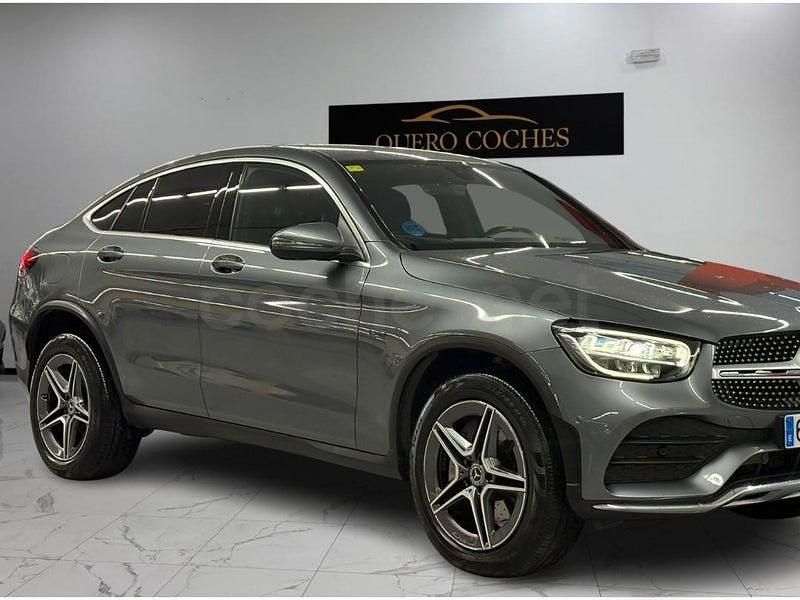 Usado Mercedes GLC300e 306 CV (225 kW) 2020 Gris / plata Coupe