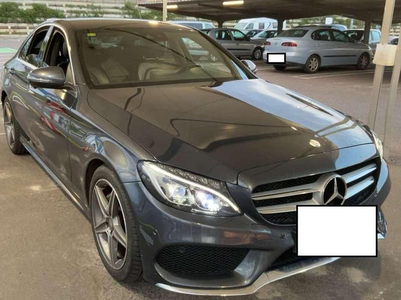Usado Mercedes C220 AMG line 170 CV (125 kW) 2017 Gris Berlina