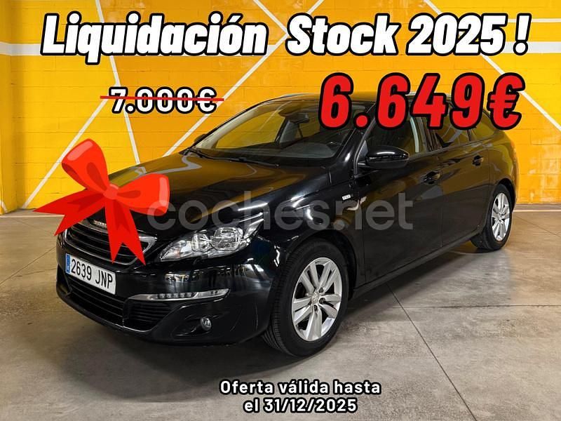 Negro Usado 2016 Peugeot 308 Style Berlina | 6649 € (Super precio) - Imagen 1/4