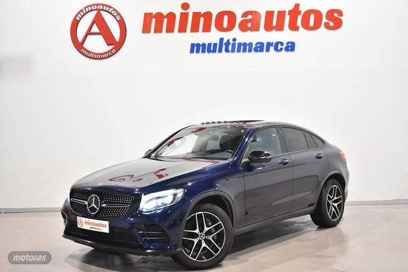 Usado Mercedes GLC350 AMG line 258 CV (189 kW) 2017 Azul Coupe