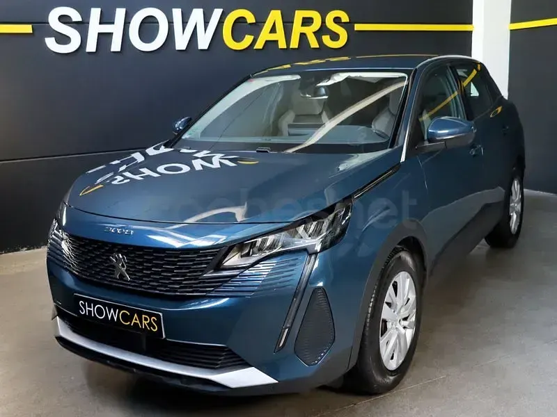 Usado Peugeot 3008 Active 130 CV (95 kW) 2022 Azul SUV