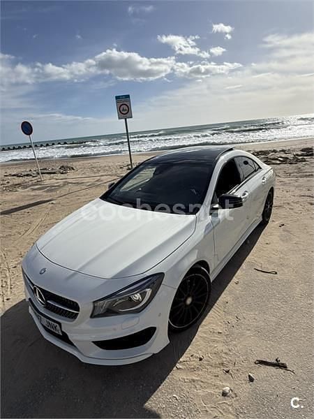 Usado Mercedes CLA220 AMG line 177 CV (130 kW) 2016 Blanco Berlina