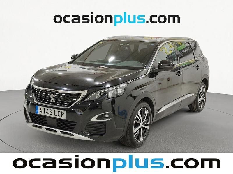 Negro Usado 2019 Peugeot 5008 GT-line Monovolumen | 17.228 € (Precio justo) - Imagen 1/4