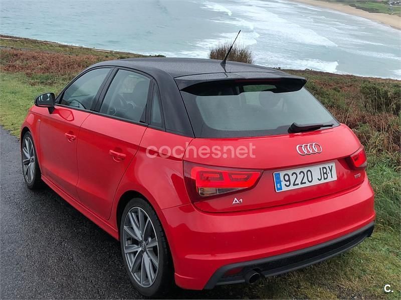 Usado Audi A1 Sportback S-Line 86 CV (63 kW) 2015 Rojo Utilitario