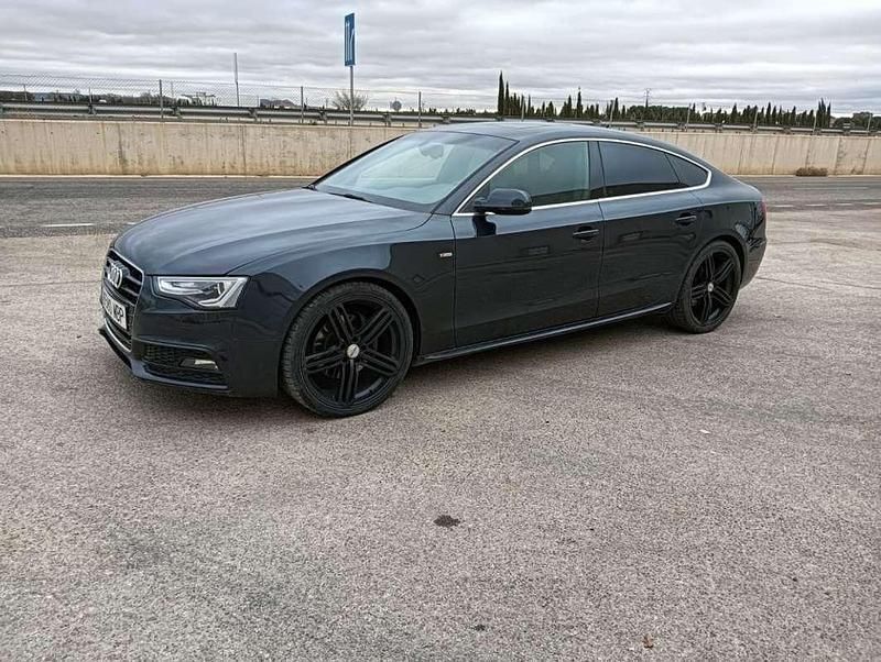 Negro Usado 2013 Audi A5 Sportback S-Line Berlina | 17.999 € (Precio justo) - Imagen 1/4