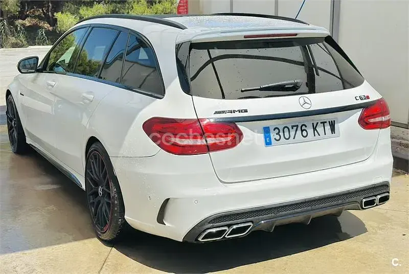 Usado Mercedes C63S AMG AMG 510 CV (375 kW) 2016 Blanco Familiar