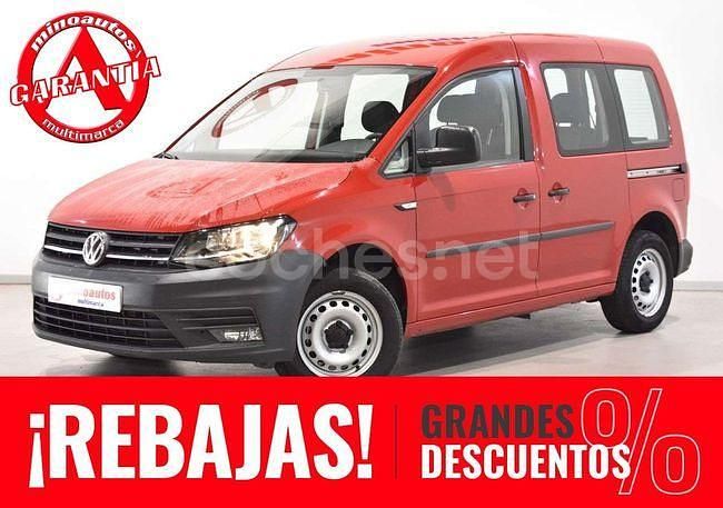 Rojo Usado 2020 VW Caddy Trendline Monovolumen | 18.990 € (Buen precio) - Imagen 1/4