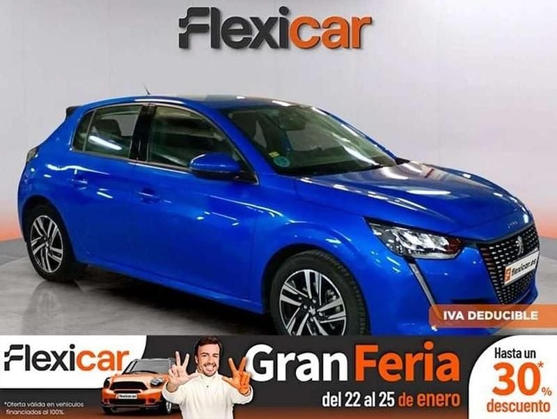 Usado Peugeot 208 Allure 101 CV (74 kW) 2020 Azul Utilitario