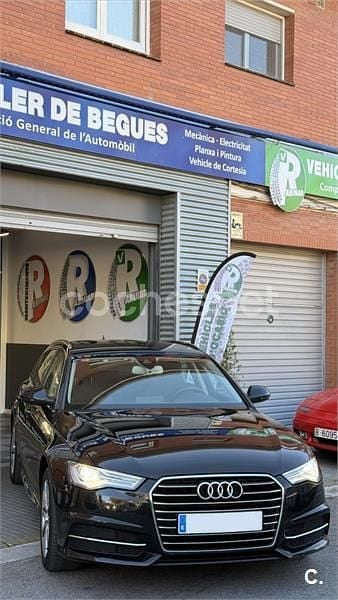 Usado Audi A6 S-Line 190 CV (139 kW) 2016 Negro Familiar