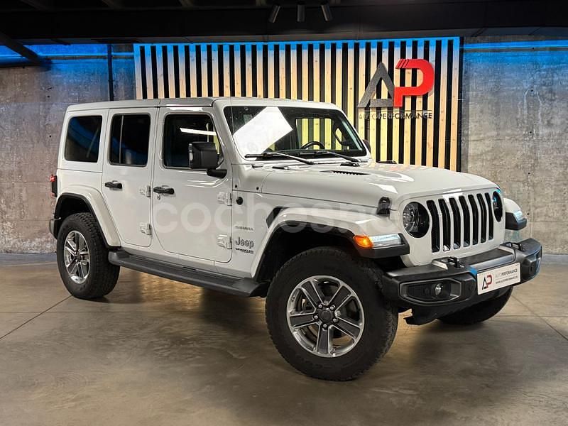 Blanco Usado 2021 Jeep Wrangler Sahara SUV | 48.990 € (Precio justo) - Imagen 1/4