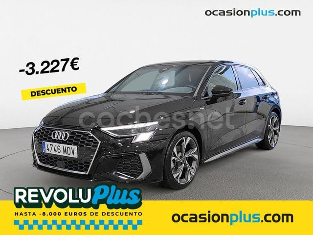 Negro Usado 2023 Audi A3 Sportback S-Line Berlina | 35.500 € - Imagen 1/4