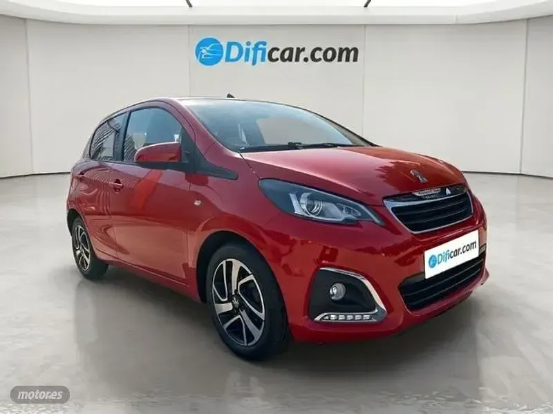 Usado Peugeot 108 Allure 82 CV (60 kW) 2018 Rojo Berlina