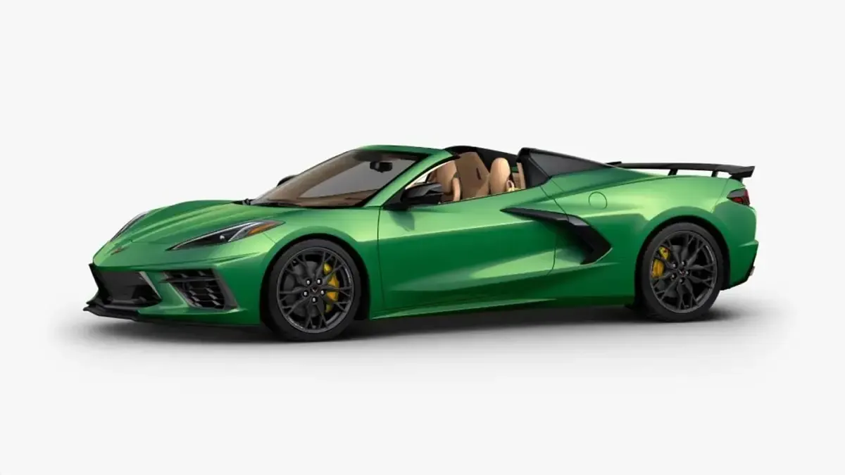 Nuevo Chevrolet Corvette Stingray 502 CV (369 kW) 2026 Verde Descapotable