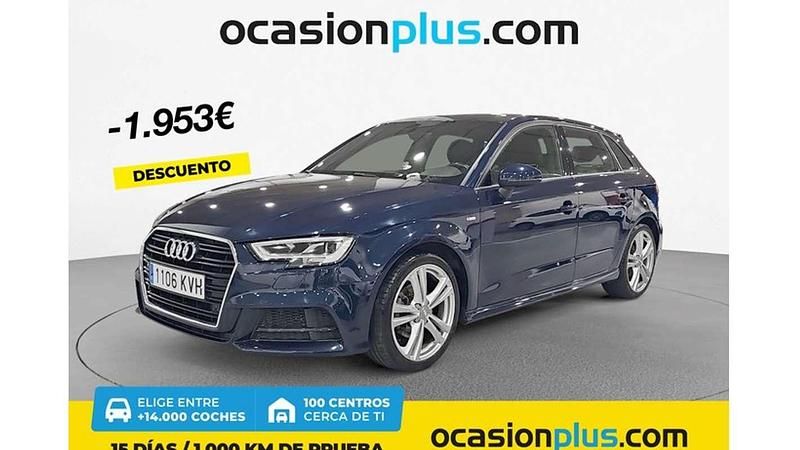 Azul Usado 2019 Audi A3 Sportback S-Line Utilitario | 19.537 € (Un poco caro) - Imagen 1/4