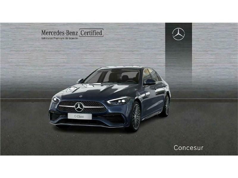 Azul sodalita Usado 2024 Mercedes C220 AMG line Berlina | 45.900 € (Precio justo) - Imagen 1/4