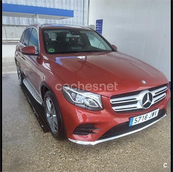 Rojo Usado 2017 Mercedes GLC220 AMG line SUV | 25.500 € (Precio justo) - Imagen 1/4