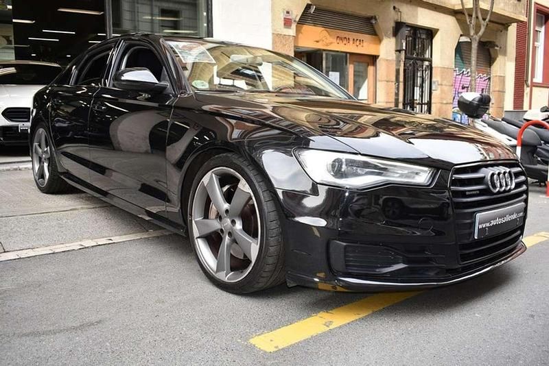 Usado Audi A6 S-Line 320 CV (235 kW) 2016 Negro Berlina