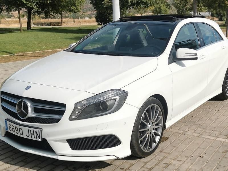 Blanco Usado 2015 Mercedes A200 AMG line Berlina | 18.499 € (Precio justo) - Imagen 1/4