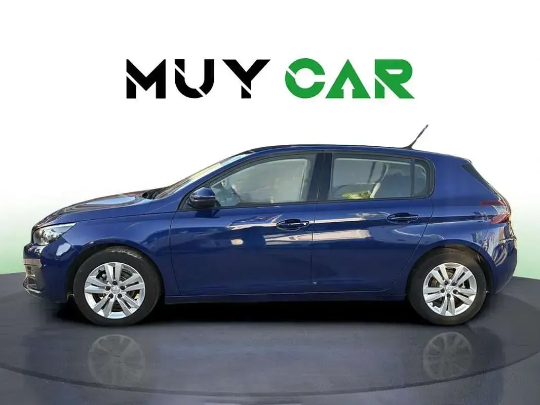 Usado Peugeot 308 Allure 110 CV (80 kW) 2018 Azul Utilitario