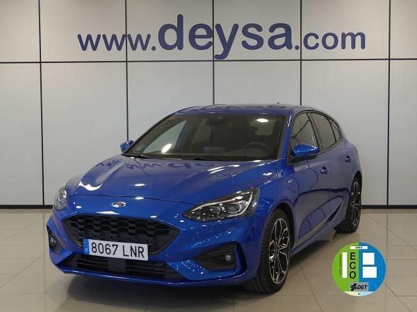 Azul Usado 2021 Ford Focus ST-Line Berlina | 18.990 € (Precio justo) - Imagen 1/4
