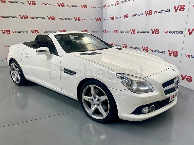Usado Mercedes SLK250 204 CV (150 kW) 2014 Blanco Descapotable