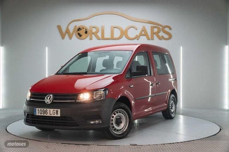 Usado VW Caddy 102 CV (75 kW) 2020 Rojo Monovolumen