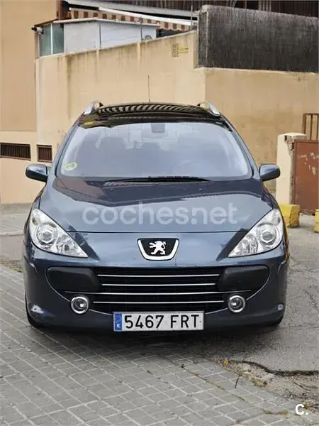Usado Peugeot 307 110 CV (80 kW) 2007 Azul Familiar