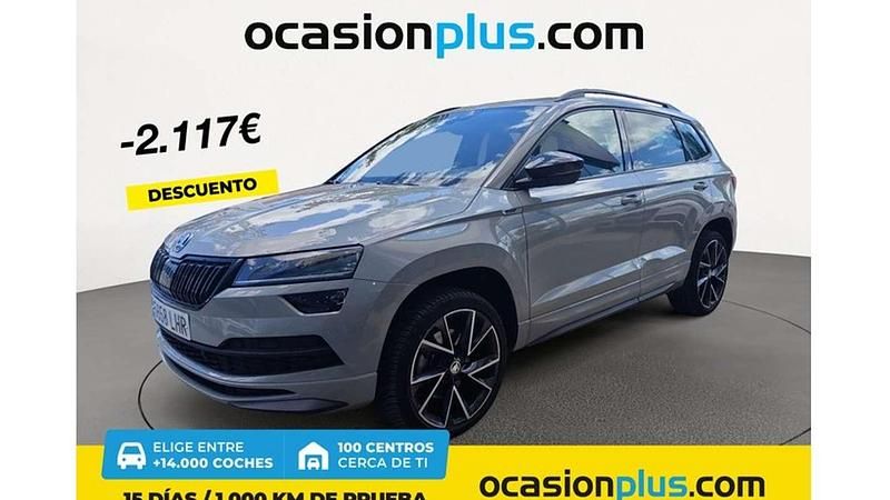 Gris Usado 2020 Skoda Karoq SportLine SUV | 21.173 € (Super precio) - Imagen 1/4