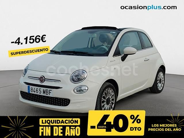 Blanco Usado 2022 Fiat 500C Dolcevita Descapotable | 11.090 € (Precio justo) - Imagen 1/4