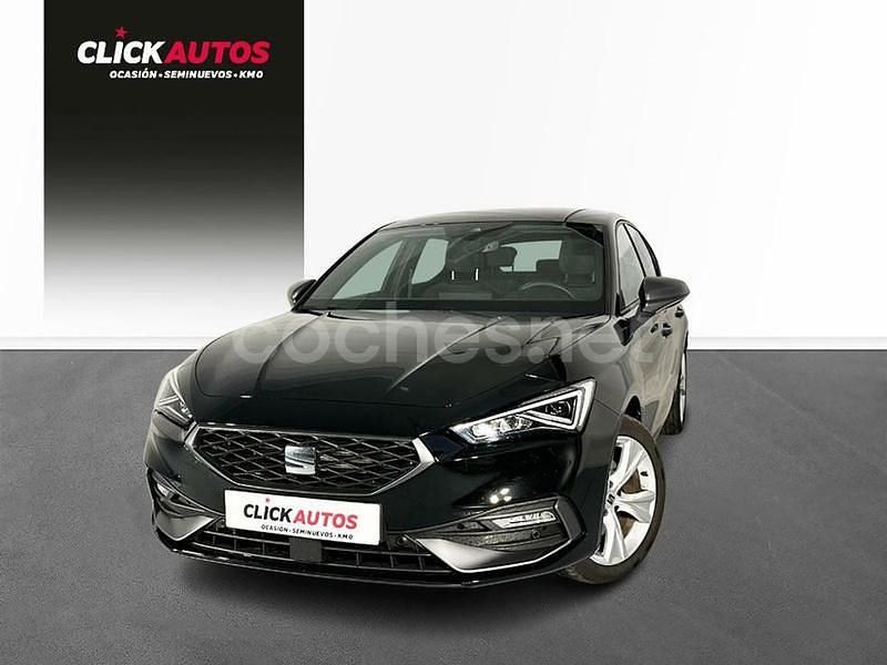 Negro Usado 2023 Seat Leon FR Berlina | 20.150 € (Precio justo) - Imagen 1/4
