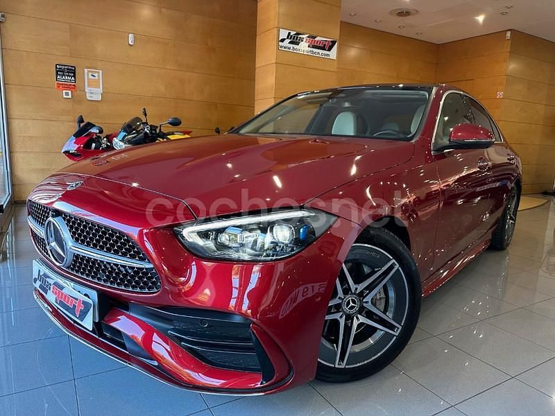 Rojo Usado 2022 Mercedes C200 Berlina | 29.900 € (Precio justo) - Imagen 1/4
