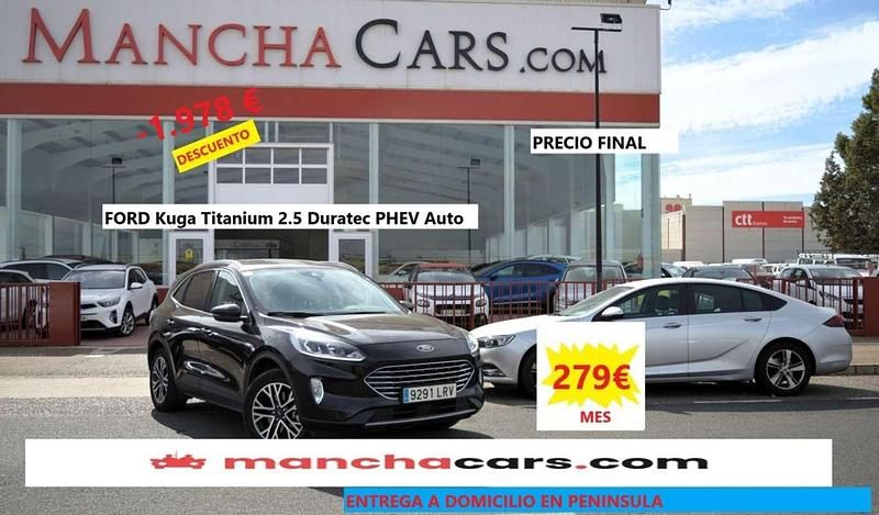 Negro Usado 2021 Ford Kuga Titanium SUV | 20.400 € (Precio justo) - Imagen 1/4