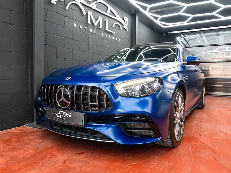 Usado Mercedes E63S AMG 612 CV (450 kW) 2020 Azul Familiar