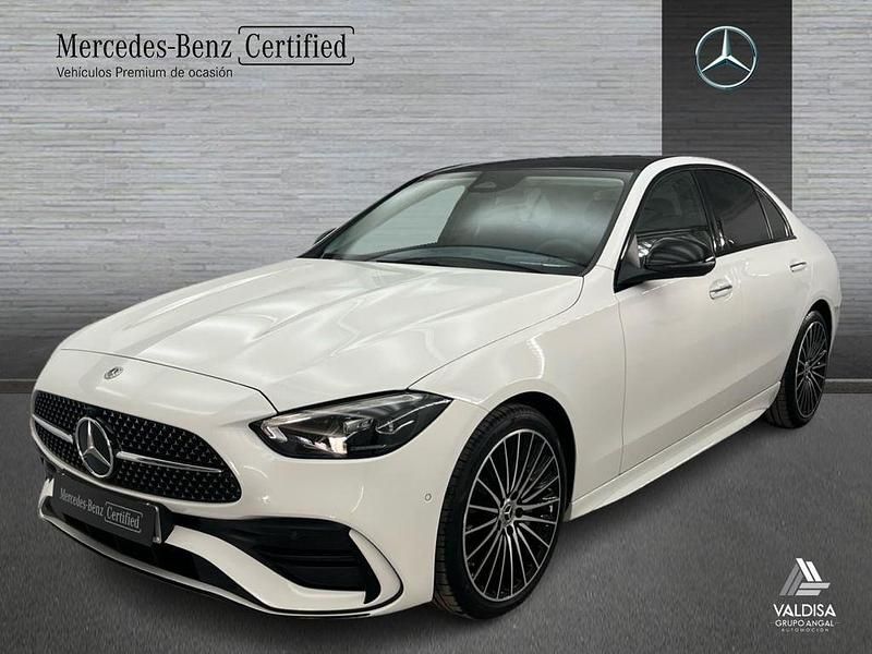 Usado Mercedes C220 AMG line 200 CV (147 kW) 2025 Blanco Berlina