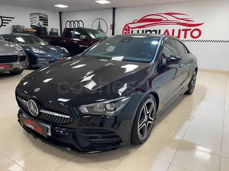 Usado Mercedes CLA200 150 CV (110 kW) 2021 Negro Coupe