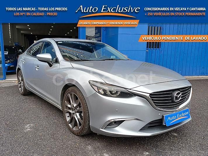 Gris / plata Usado 2015 Mazda 6 Luxury Berlina | 14.490 € (Precio justo) - Imagen 1/4