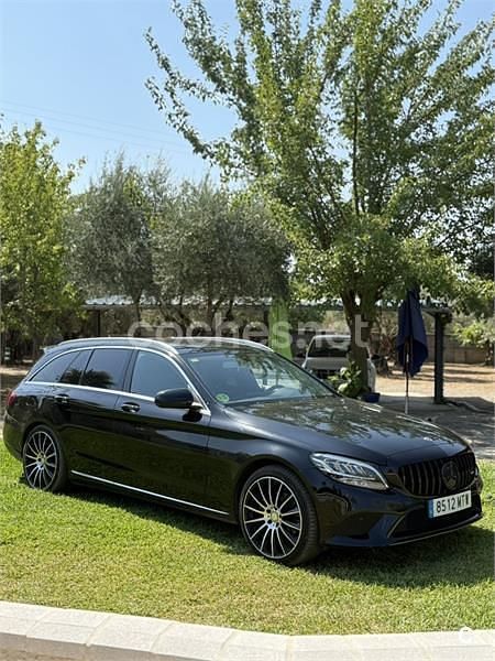 Usado Mercedes C200 150 CV (110 kW) 2019 Negro Familiar