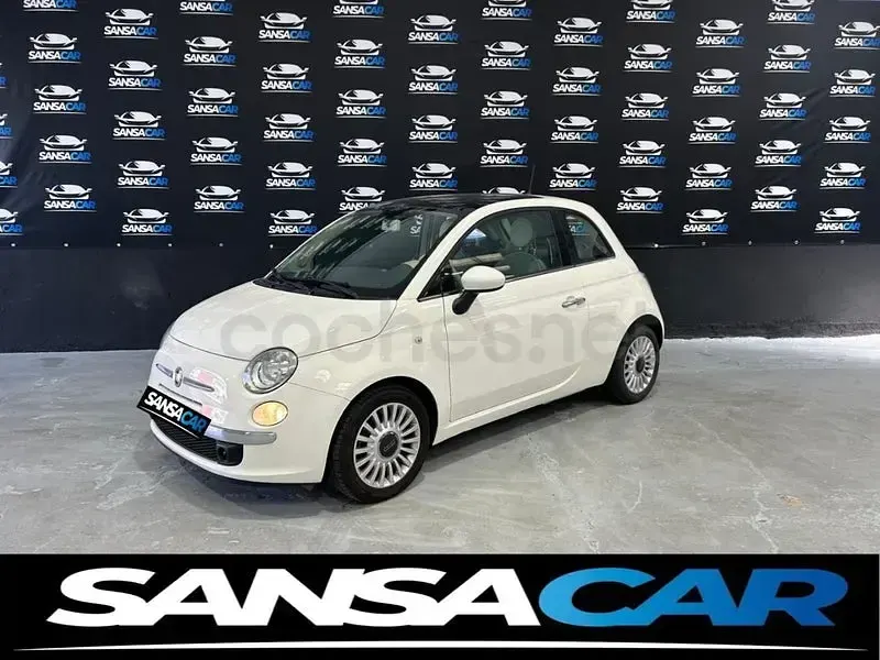 Usado Fiat 500 Lounge 85 CV (62 kW) 2014 Blanco Berlina