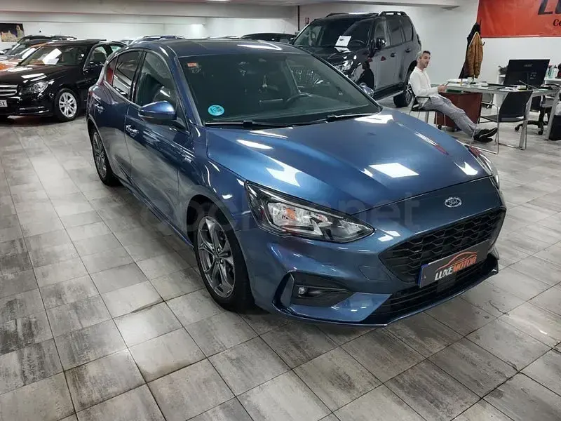 Usado Ford Focus ST-Line 125 CV (91 kW) 2019 Azul Berlina