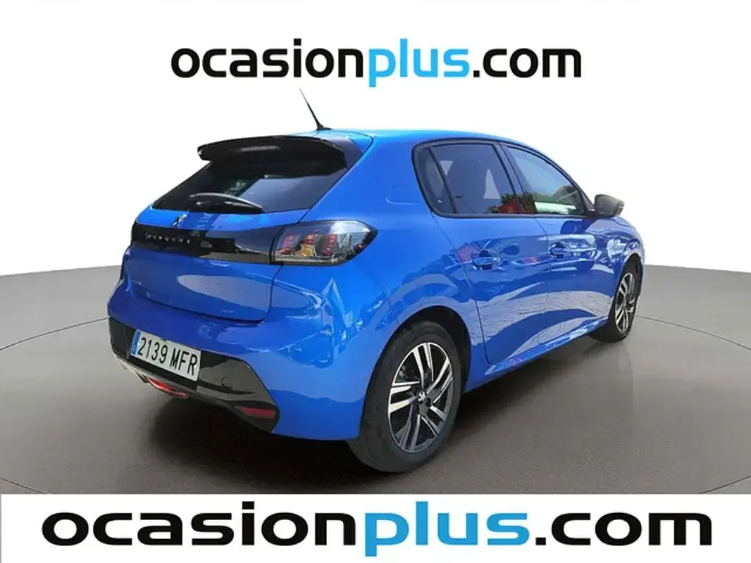 Usado Peugeot 208 Allure 102 CV (75 kW) 2023 Azul Utilitario