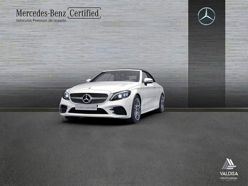 Usado Mercedes C220 AMG line 194 CV (142 kW) 2021 Blanco Descapotable