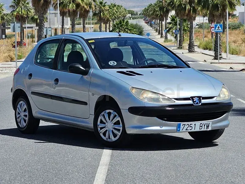 Usado Peugeot 206 75 CV (55 kW) 2002 Gris / plata Berlina