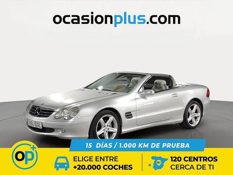 Usado Mercedes SL500 306 CV (225 kW) 2005 Gris Descapotable