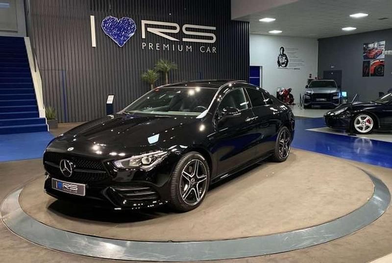 Usado Mercedes C220 AMG line 218 CV (160 kW) 2021 Negro Coupe