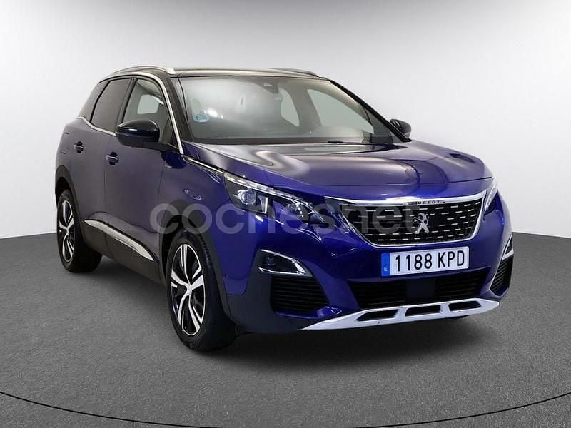 Usado Peugeot 3008 GT-line 111 CV (81 kW) 2018 Azul Monovolumen