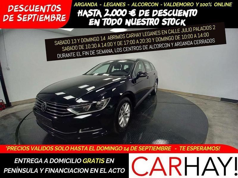 Negro Usado 2019 VW Passat Comfortline Familiar | 15.490 € (Precio justo) - Imagen 1/4