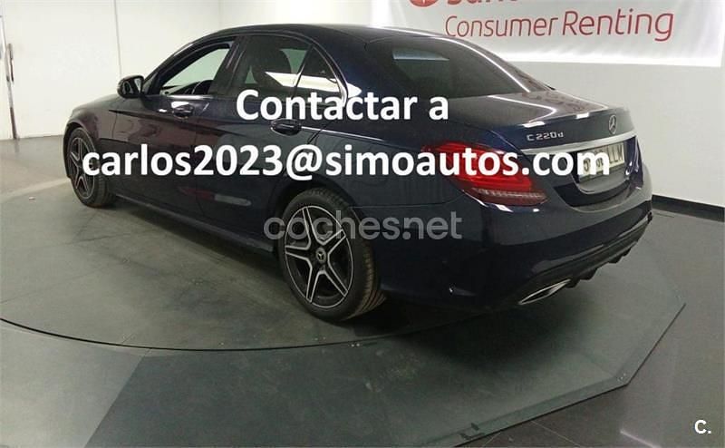 Usado Mercedes C200 136 CV (100 kW) 2014 Azul Berlina