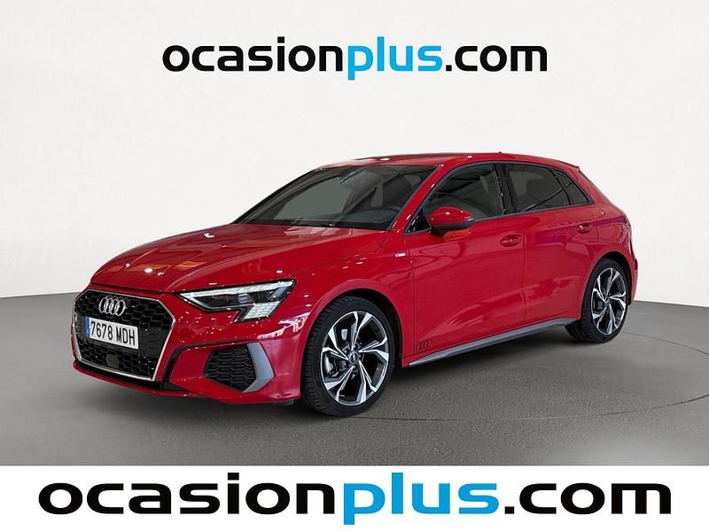 Rojo Usado 2023 Audi A3 Sportback e-tron S-Line Berlina | 32.719 € (Un poco caro) - Imagen 1/3